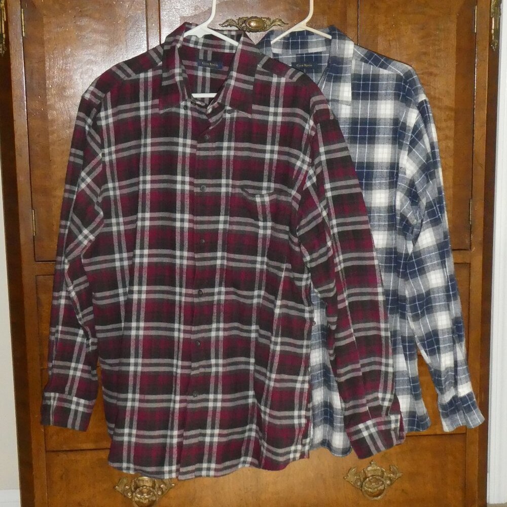 TWO - Club Room XL Men’s Plaid Flannel Shirts